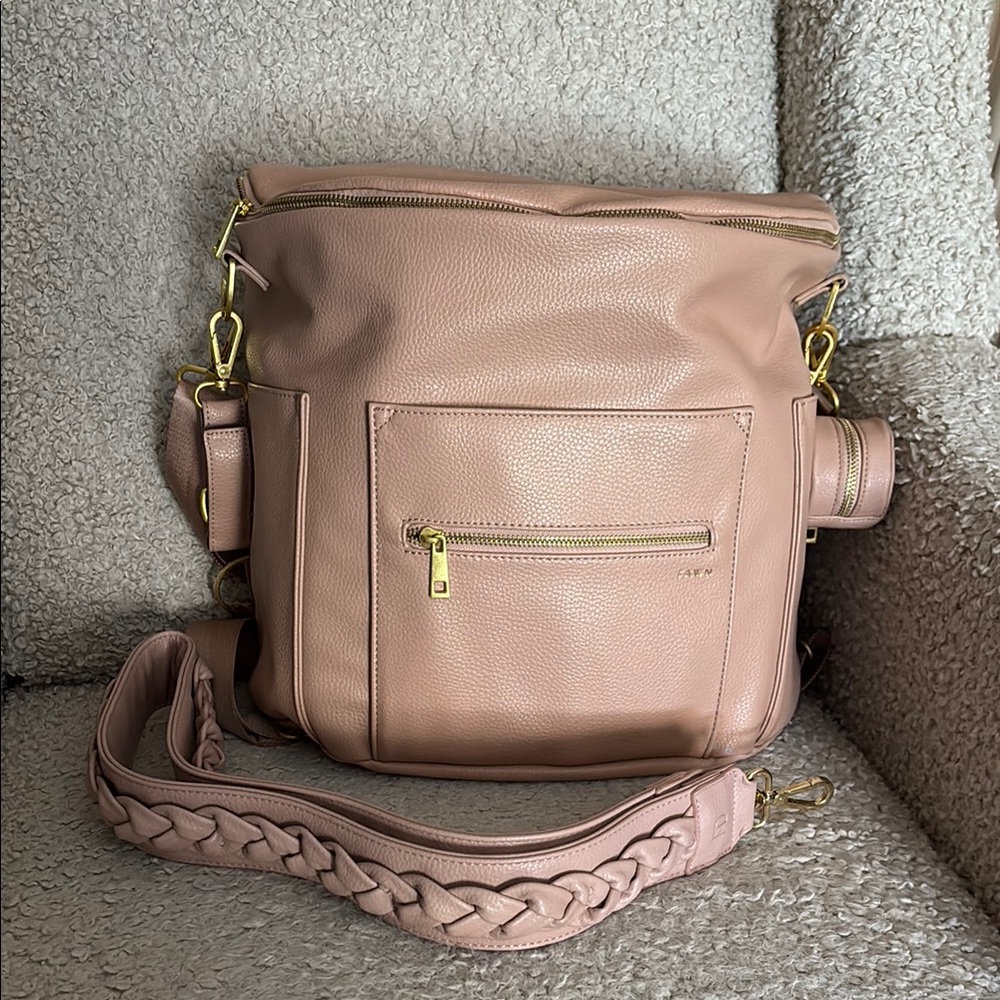 Fawn Design Original Size Pink Diaper Bag Bundle